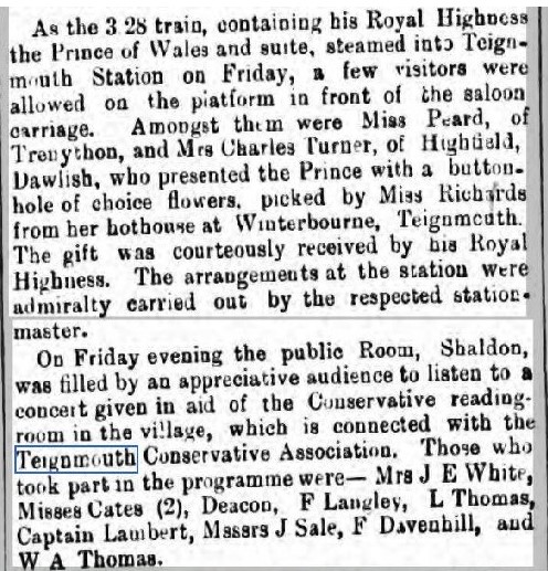 18871112 Totnes Weekly Times 12 November 1887 3