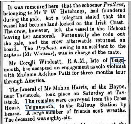 18871112 Totnes Weekly Times 12 November 1887 4