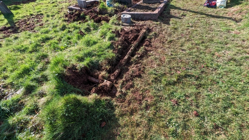 2024.02.11 Another grave that I have started clearing but unidentifiable at this time