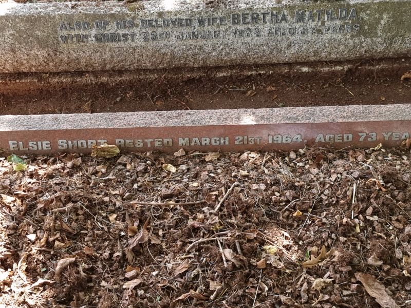 Elsie Short died March 21st 1964 aged 73 years