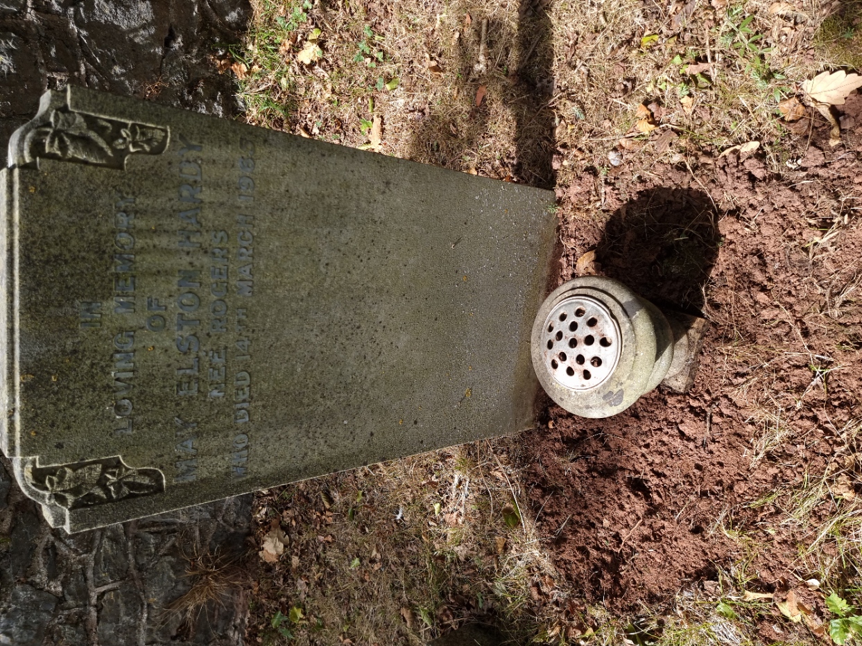 May Elston Hardy nee Rogers died 14th March 1965