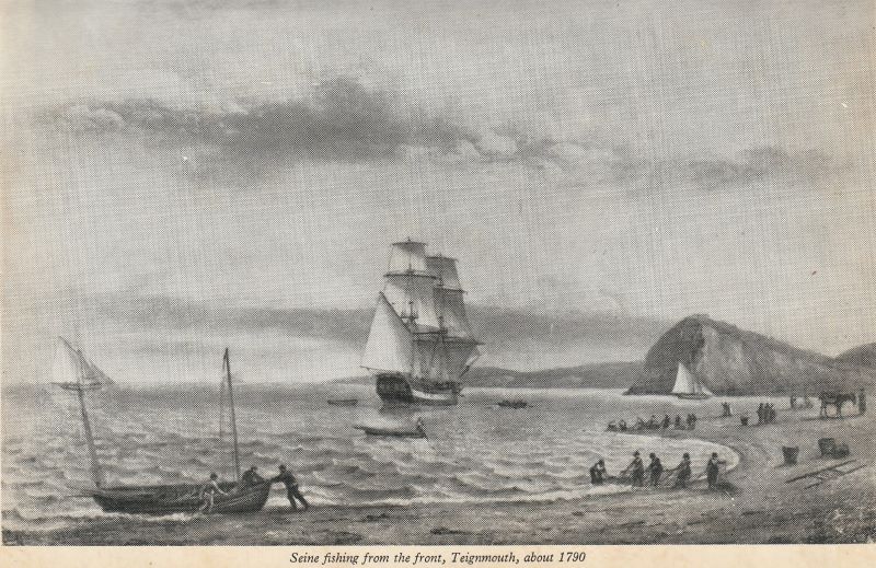 Seine fishing from the front Teignmouth about 1790 Seine fishing from the front Teignmouth about 1790
