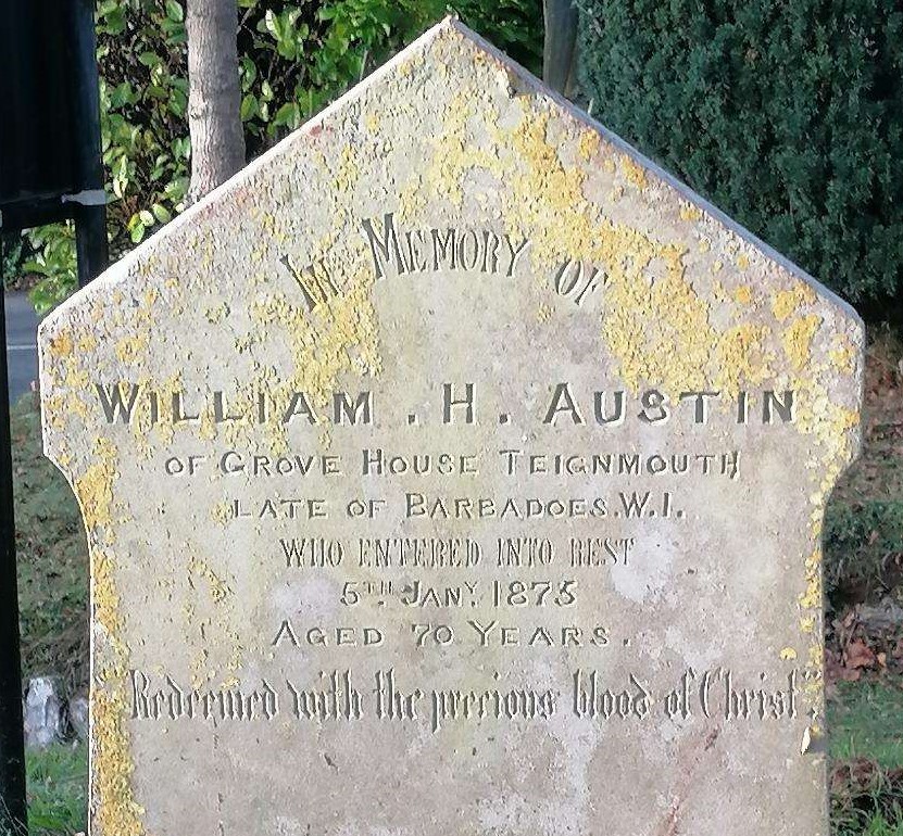 William H. Austin died 5th Jan 1875 aged 70 years snipped