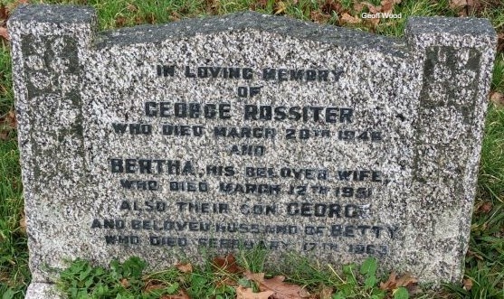 geo rossiter headstone