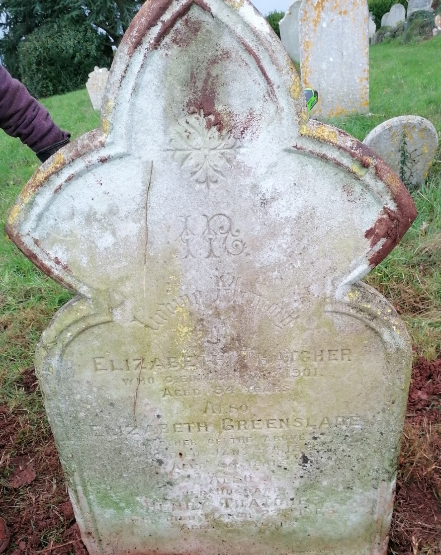 greenslade e and thatcher headstone snipped