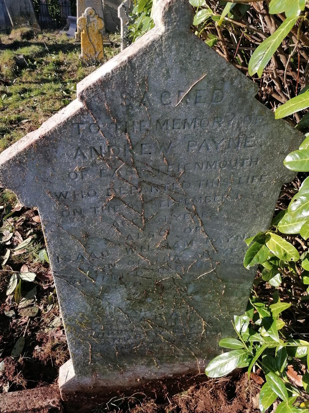 payne a headstone photo